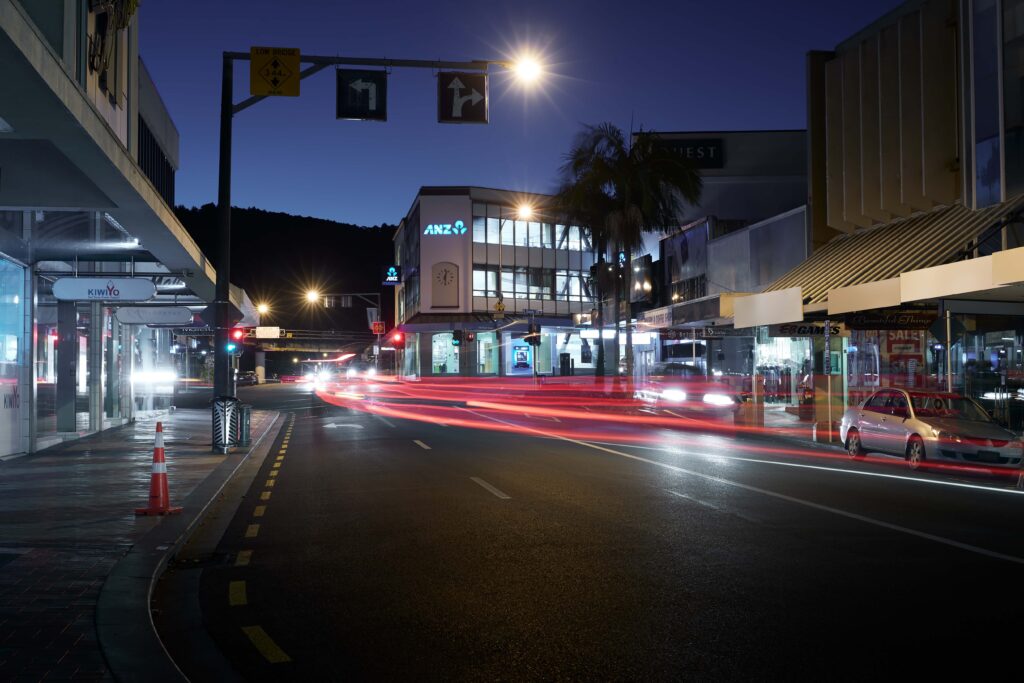 Whangarei at night